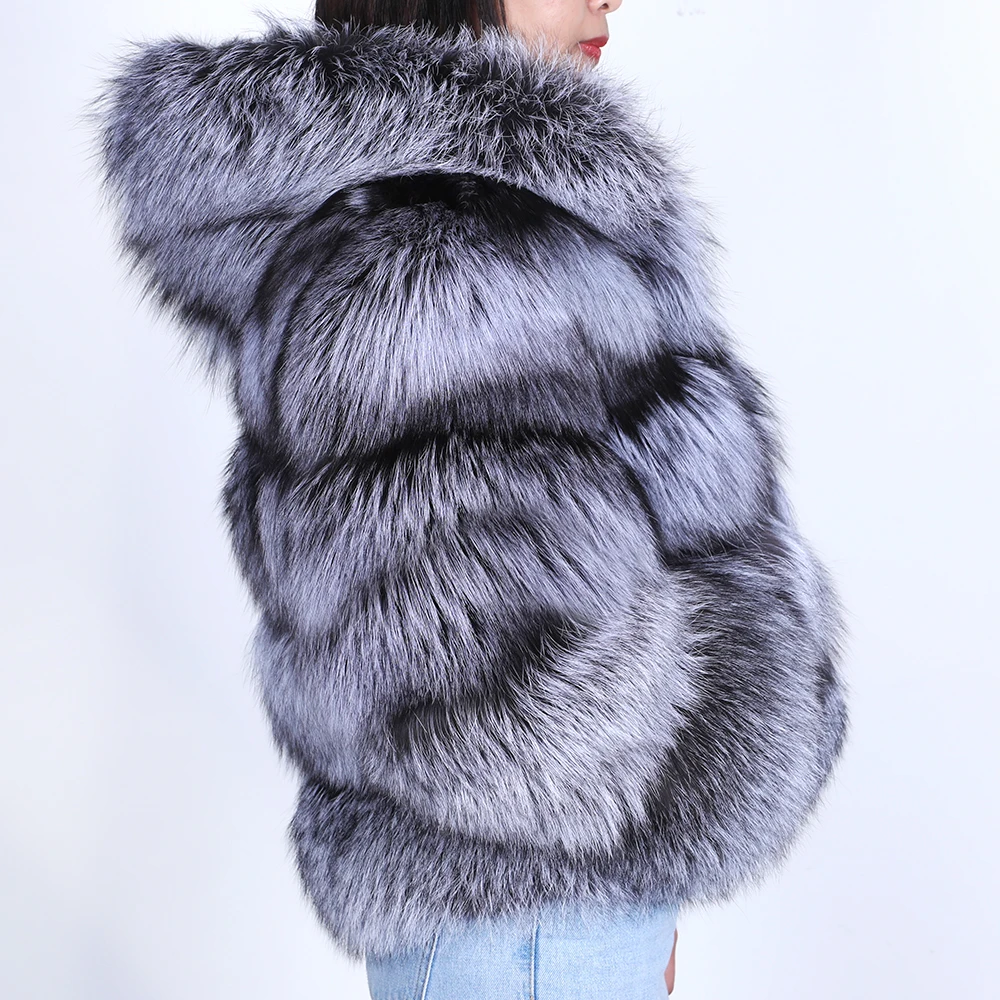 maomaokong2020 natural real fox fur coat ladies winter natural fur jacket jacket fashion coat real fox fur coat fox fur hat