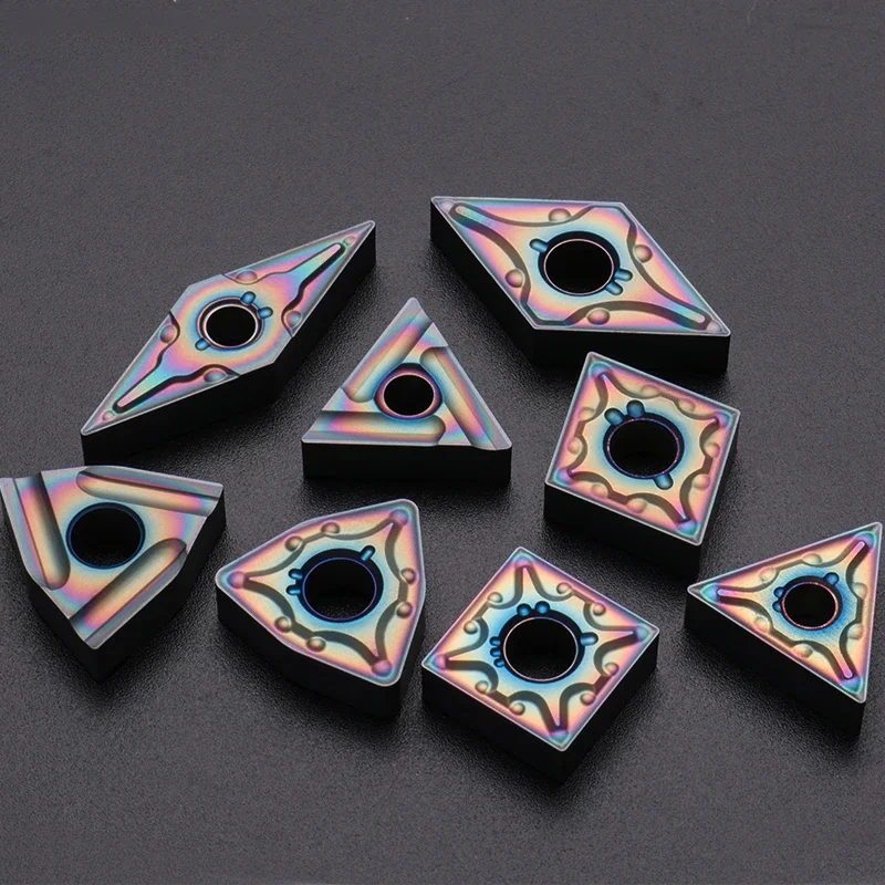 10 قطعة/صندوق TNMG160404/08 اللون المغلفة التصنيع باستخدام الحاسب الآلي إدراج خاص للفولاذ المقاوم للصدأ/الفولاذ المقسى/الصلب #6