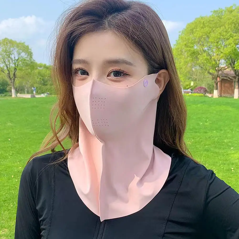 

Ice Silk Sunscreen Cycling Mask Sun Protection Anti-UV Dustproof Neck Scarf For Outdoor Cycling Sports Face Mask N0M1