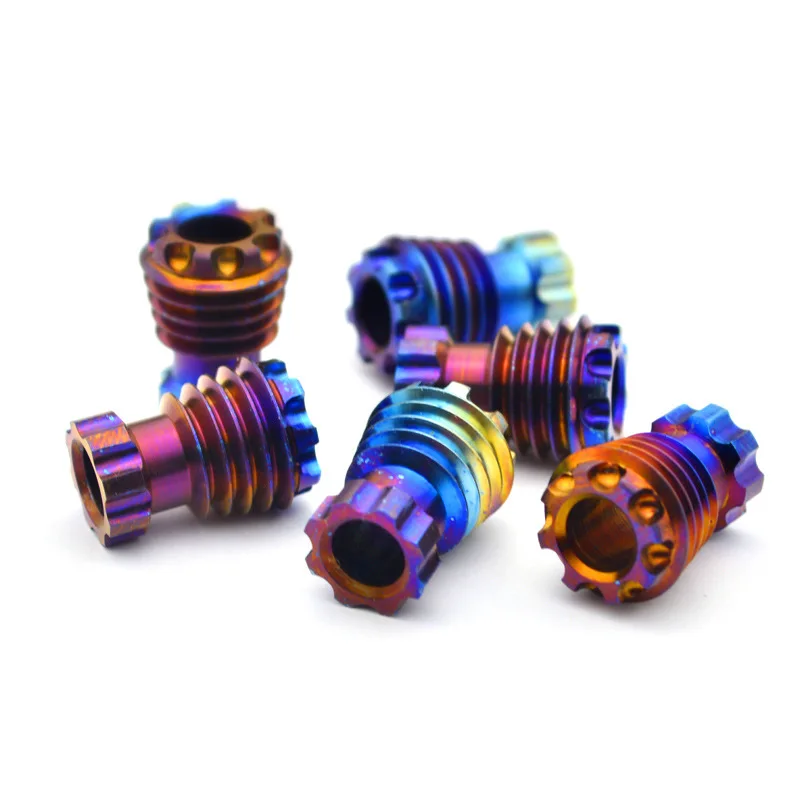 EDC Paracord Pendant TC4 Titanium Alloy Knife Beads Pendant Decompress Fidget Toys Decorative Accessories