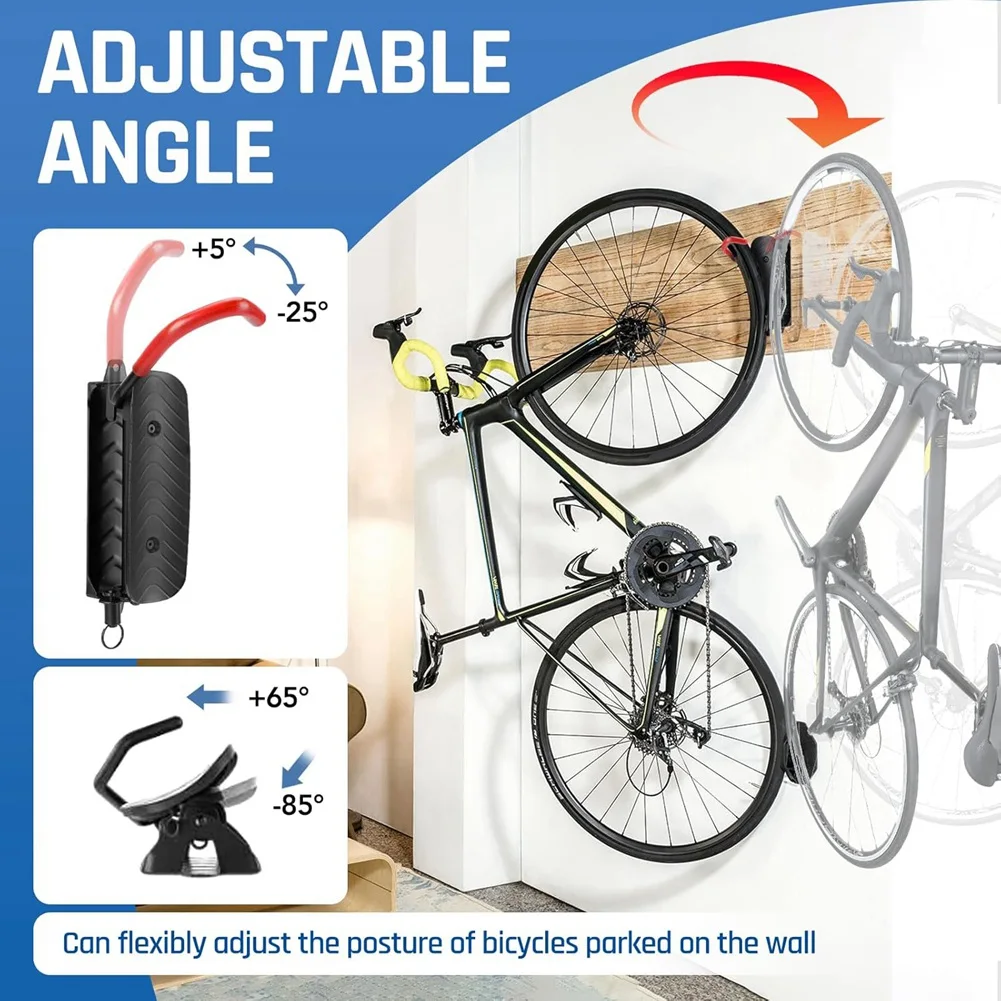 

ABJX New Swivel Bike Wall Mount Bike Rack Vertical Bike Hanger Bicycle Storage Hangers For Garage Mountain Bike Stand