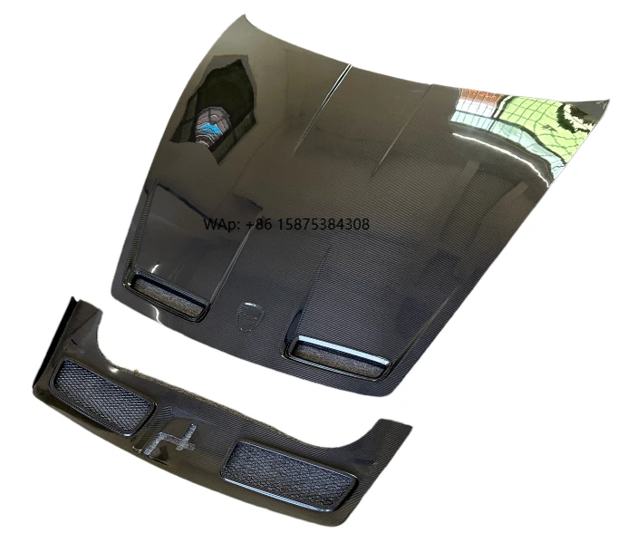 

Upgraded Carbon Fiber Engine Hood for P 992 Upgraded GT3 Style Engine Hood