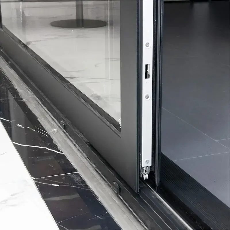 Sixinalu Sliding Door Thermal Break Aluminum Profile Alloy Double-glazed Garden Custom Entry Interior Door Home Decor Deposit