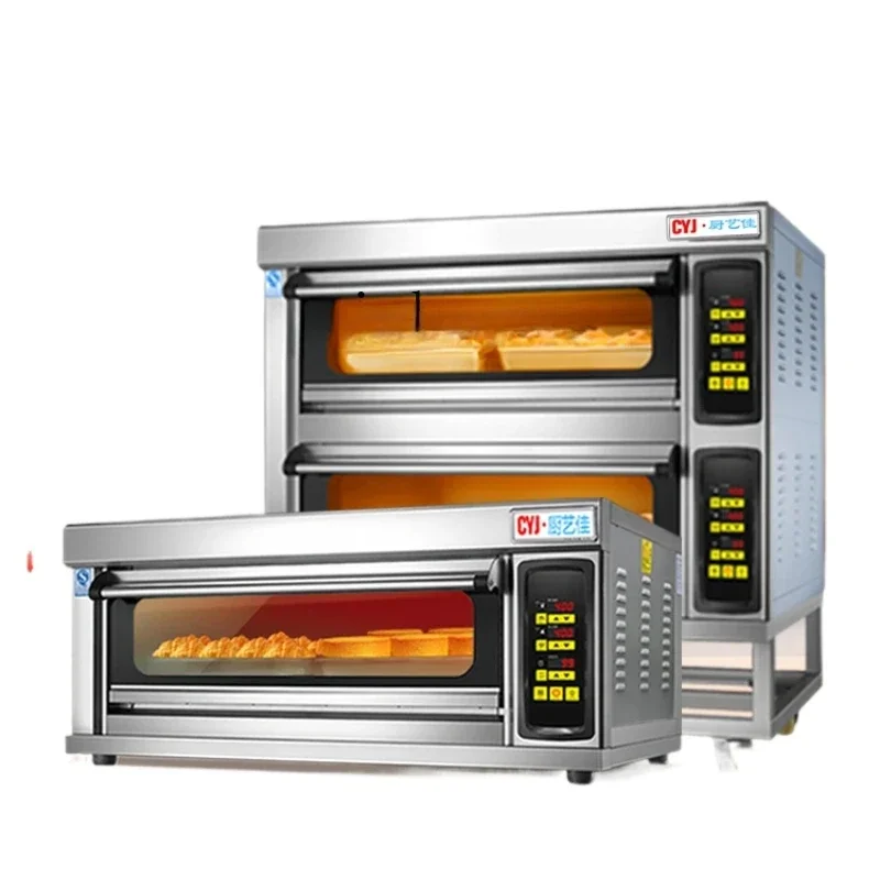 

Commercial Oven Gas Layer 1 Large Baking Single-layer Large Capacity Liquefied Gas Stall Electric Oven