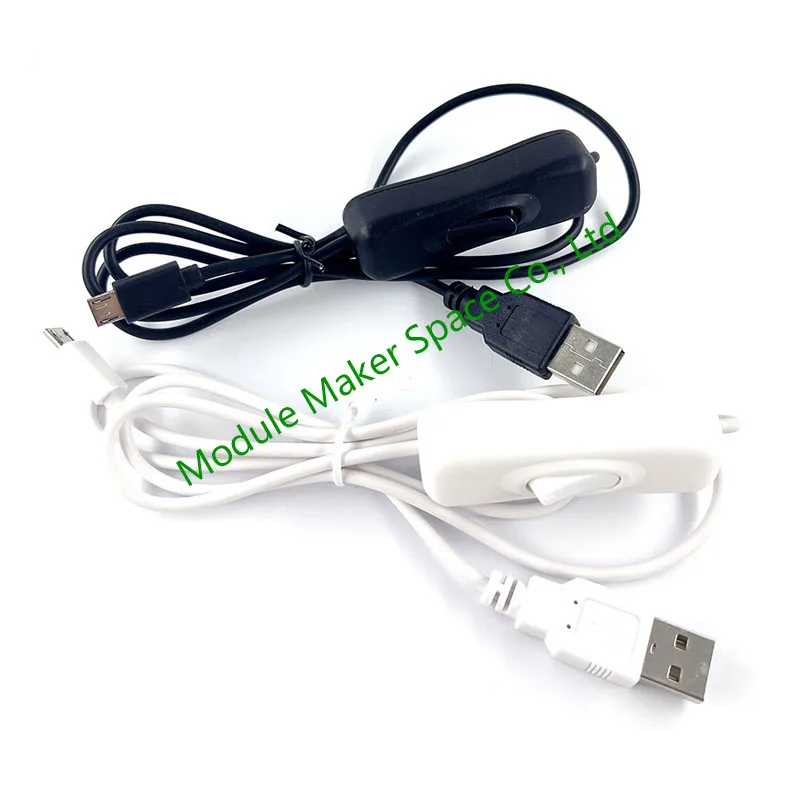 Micro USB Charging Cable with ON/Off Switch for Raspberry Pi - Safe Power Control Durable Charger Cord for Pi 2/3/4 Accessories