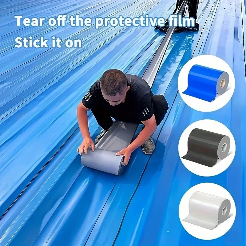 

Patching Roof Waterproofing Tape for Roof Tile Crack Heat Insulation Waterproof Self-adhesive Sealing Band Roof Repair Tapes