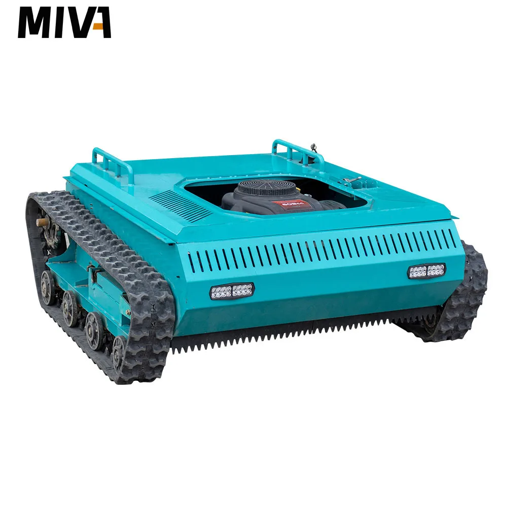 CE EPA Cortador de grama remoto todo terreno 800 mm Crawler Cortador de grama Faixas de borracha Personalização Máquina de corte de grama