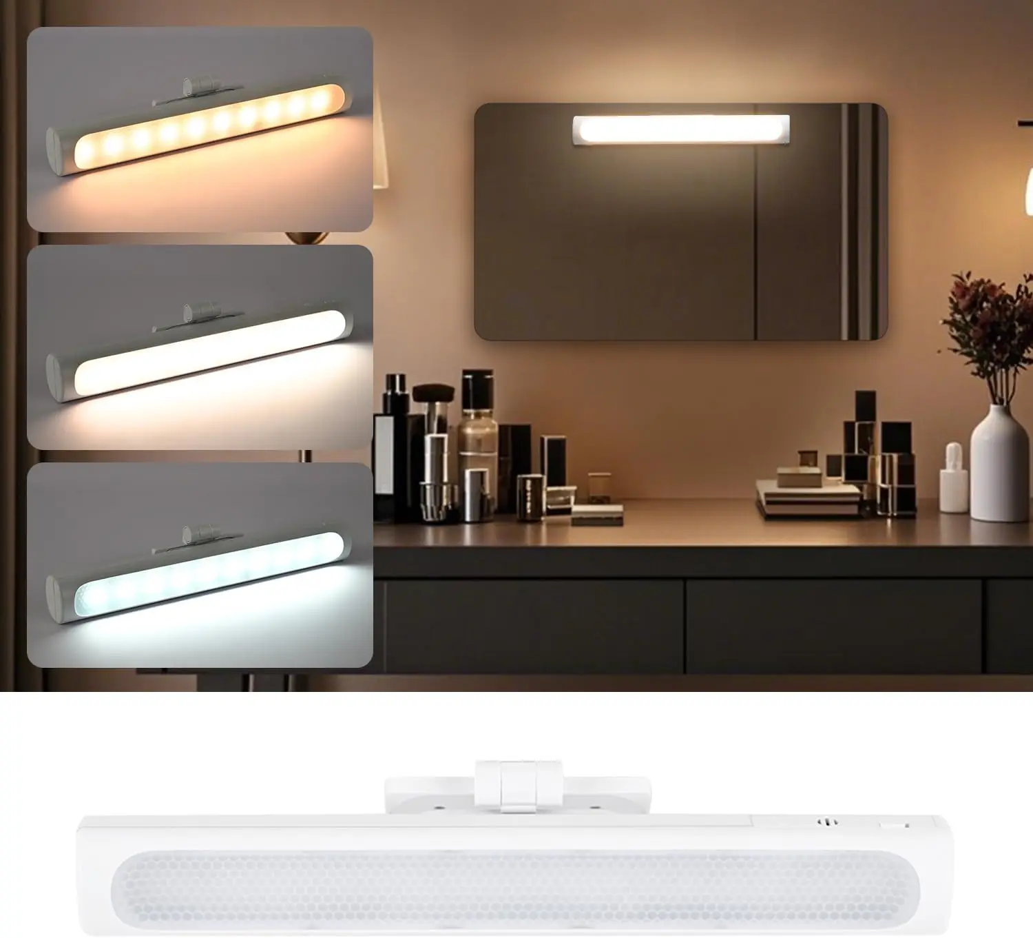 LED Night Light Touch Control Desk Lamp Dimmable Type-C Rechargeable Protect Eyes Table Lights for Cabinet Reading Learning
