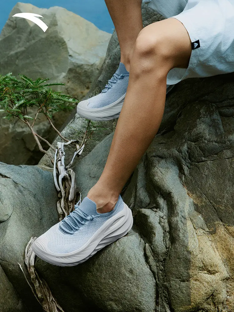 

ANTA Men's one foot sports shoes, lightweight and breathable commuting outdoor casual shoes, jogging shoes TANJIE