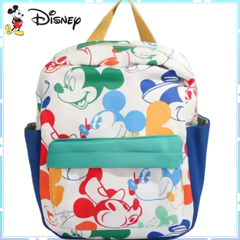 

Новый красочный мини-рюкзак с Микки Маусом и полным принтом, портативная легкая сумка с милым мультяшным аниме, подарок-сюрприз для мальчиков и девочек