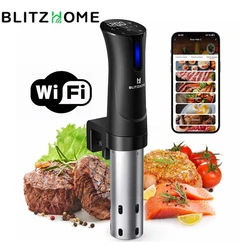 Urządzenie domowe Blitzhome kuchenka Sous Vide 1100W WiFi inteligentna kuchnia Sous Vide maszyna trwała cyrkulator zanurzeniowy precyzyjna kuchenka