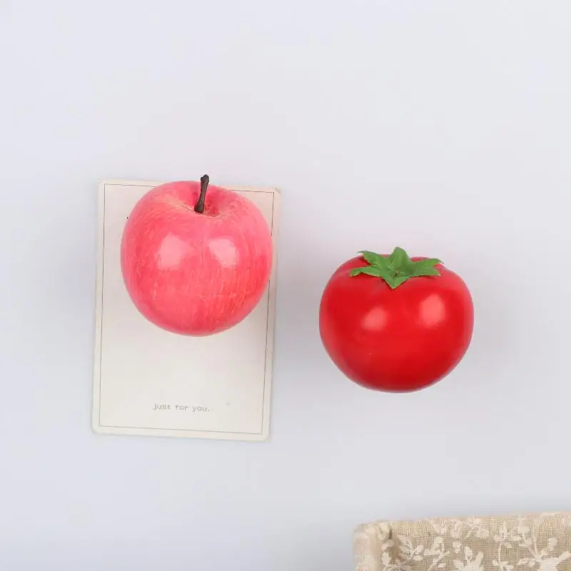 3D Bionic Food Refrigerator Paste Fruit Model Magnets Home Decoration Whiteboard Cartoon Magnetic Stickers Kitchen Decoration