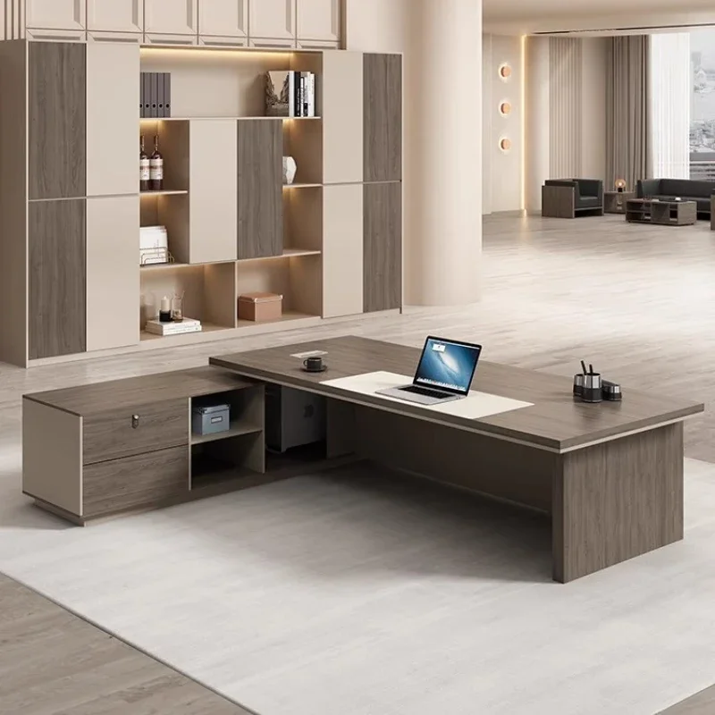 

Minimalist Boss Storage Office Desk Design Secretary Conference Chinese Computer Desks Corner Escritorio Oficina Desk Furniture