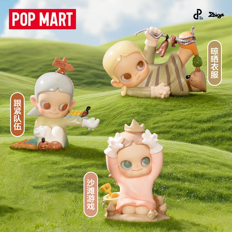 

Genuine Popmart Zsiga Slow Down Series Figurine Blind Box Trendy Toy Gift Decoration Birthday Gifts For Girls Fashionable Gift