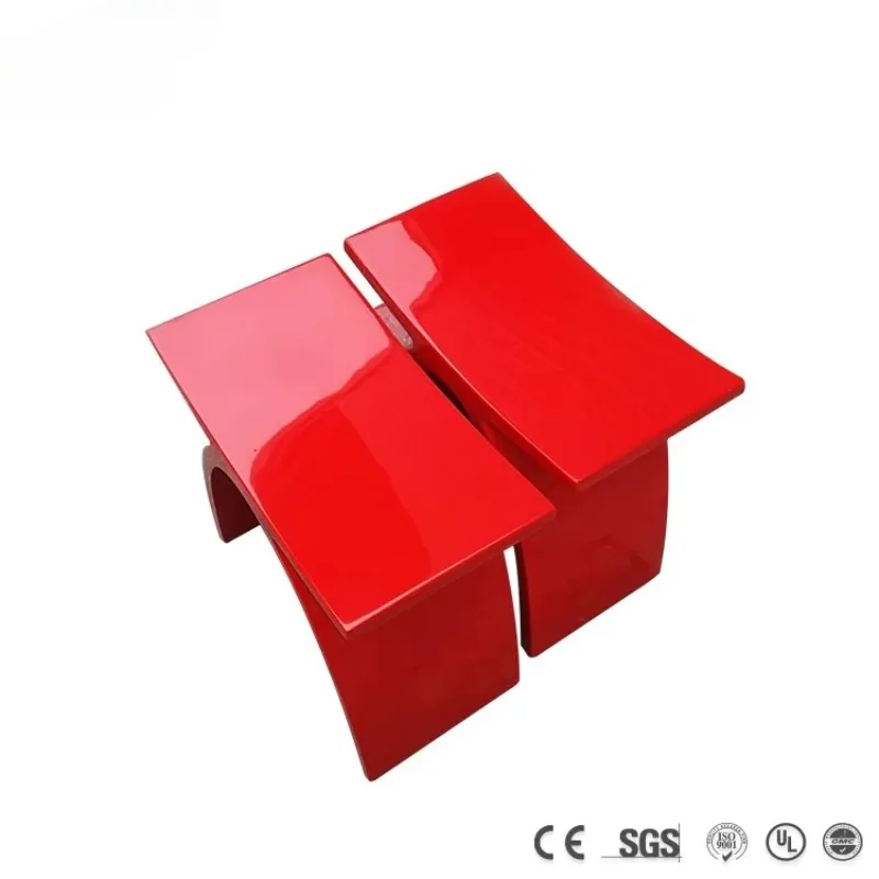 الحمام الكمال منحني النمذجة مقعد المرحاض مقعد الصلبة سطح الراتنج ساونا دش البراز #5