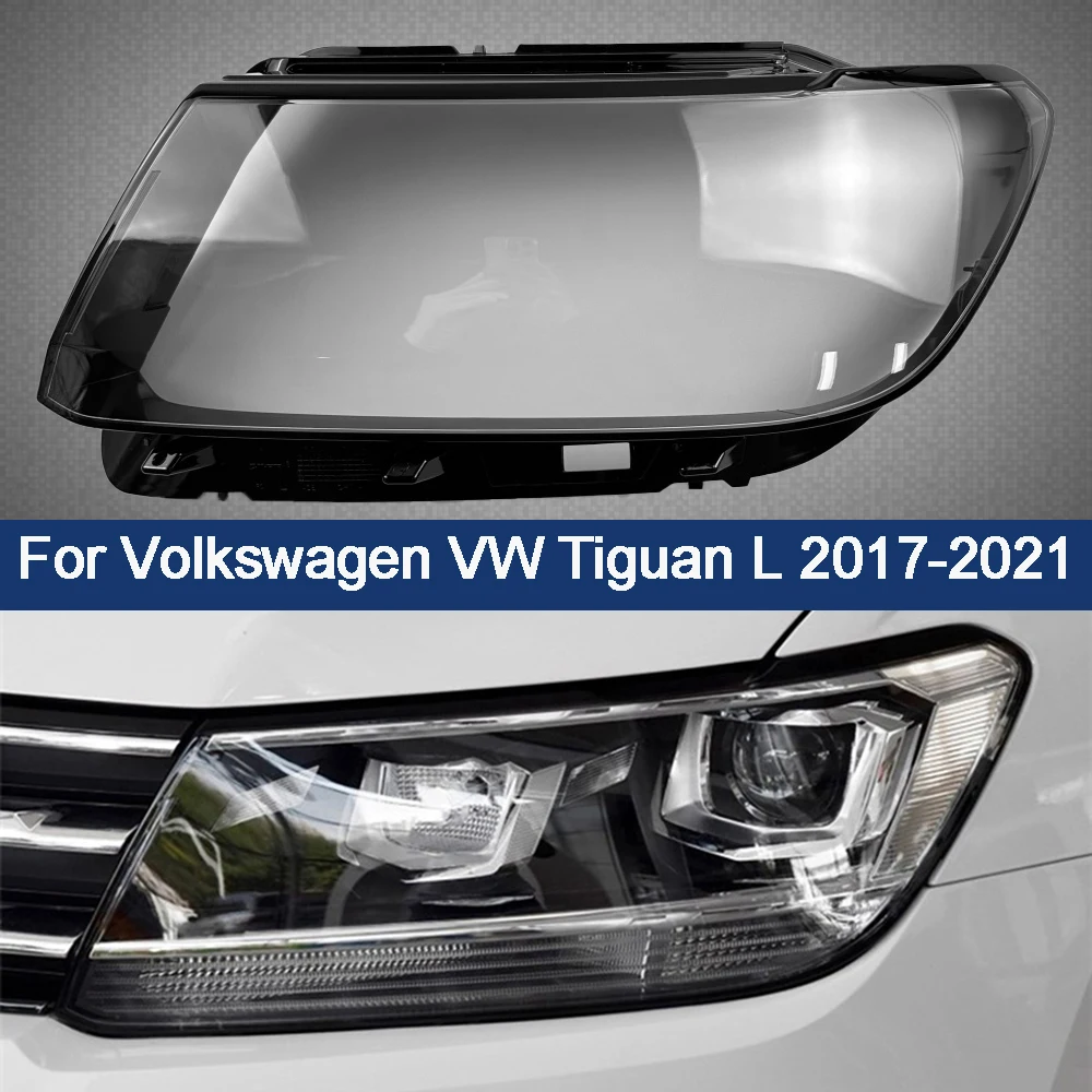 Car Headlamp Lampshade Glass Lens Case Shell Cover Car Products For Volkswagen VW Tiguan L 2017 2018 2019 2020 2021 Halogen