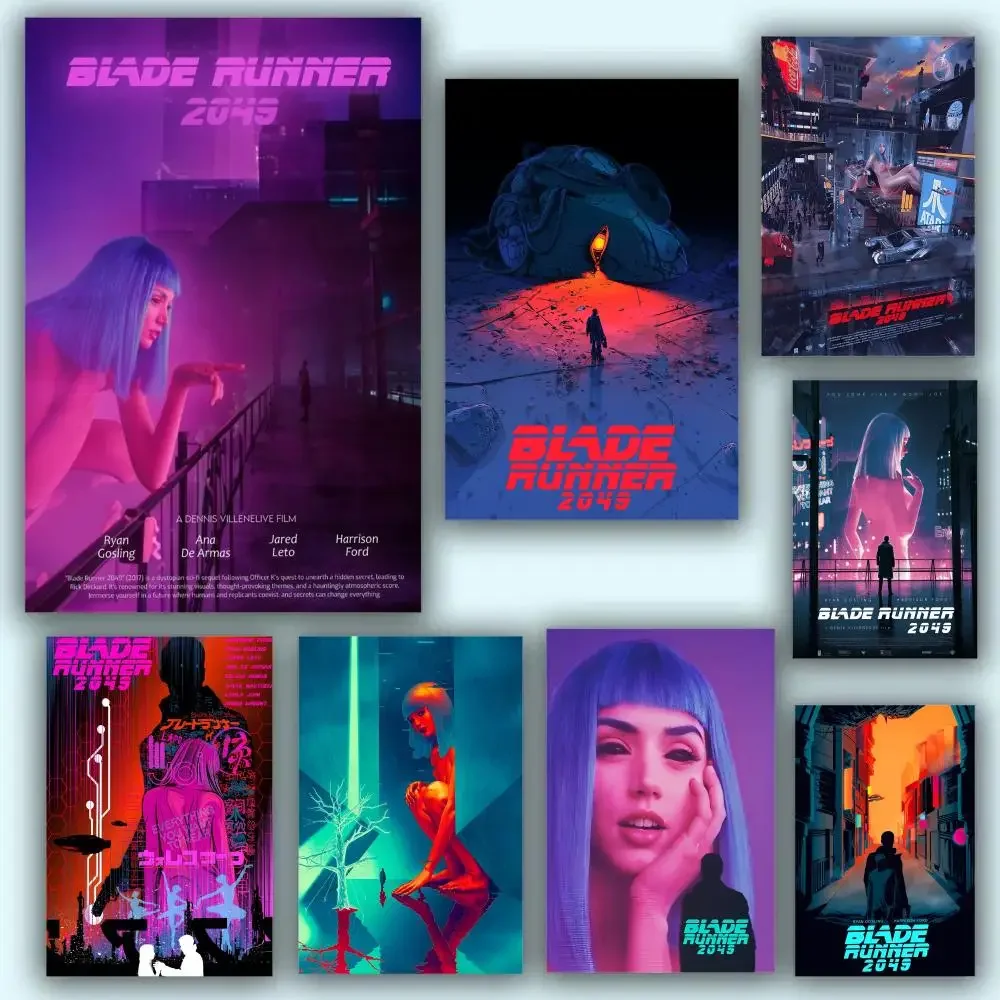 Pôster hd anime tema quente cantor/ost/filme-à prova d'água autoadesivo decoração de casa clássico filme blade runner 2049