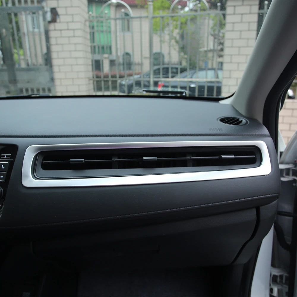 ABS CHROME INTERIOR DASH BOARD SIDE AIR VENT COVER TRIM BEZEL STYLING GARNISH MOLDING FOR HONDA HRV HR-V VEZEL 2014 - 2019 LHD
