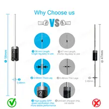 Fast Switching Schottky Diode Kit 1N4001-1N5822 #6