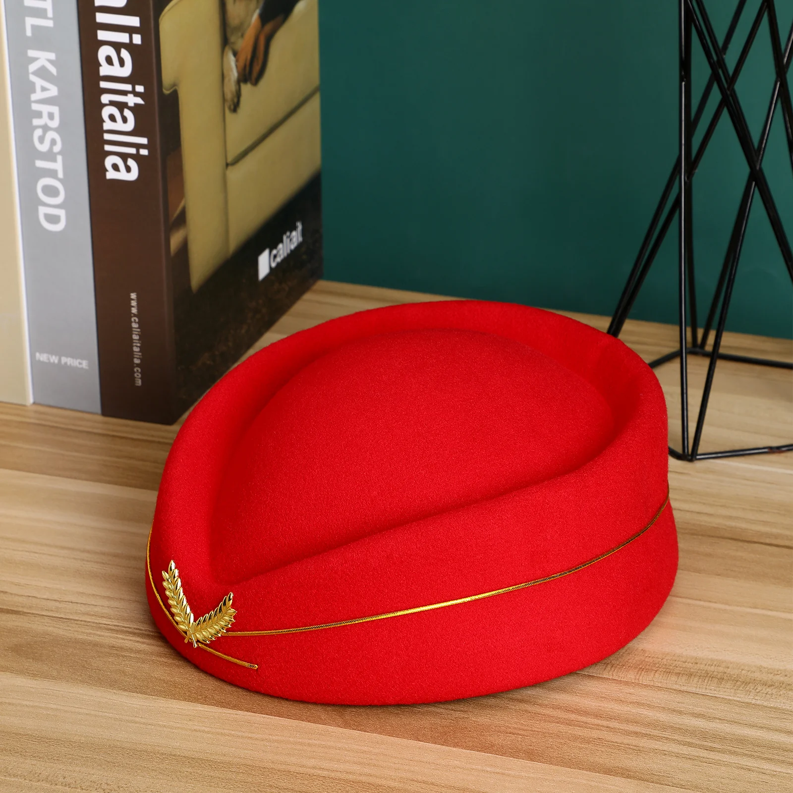 Stewardess Hoed Kostuum Stewardess Cap Vrouwen Cosplay Accessoire Hoofddeksels Party Halloween Decoratieve Hoed