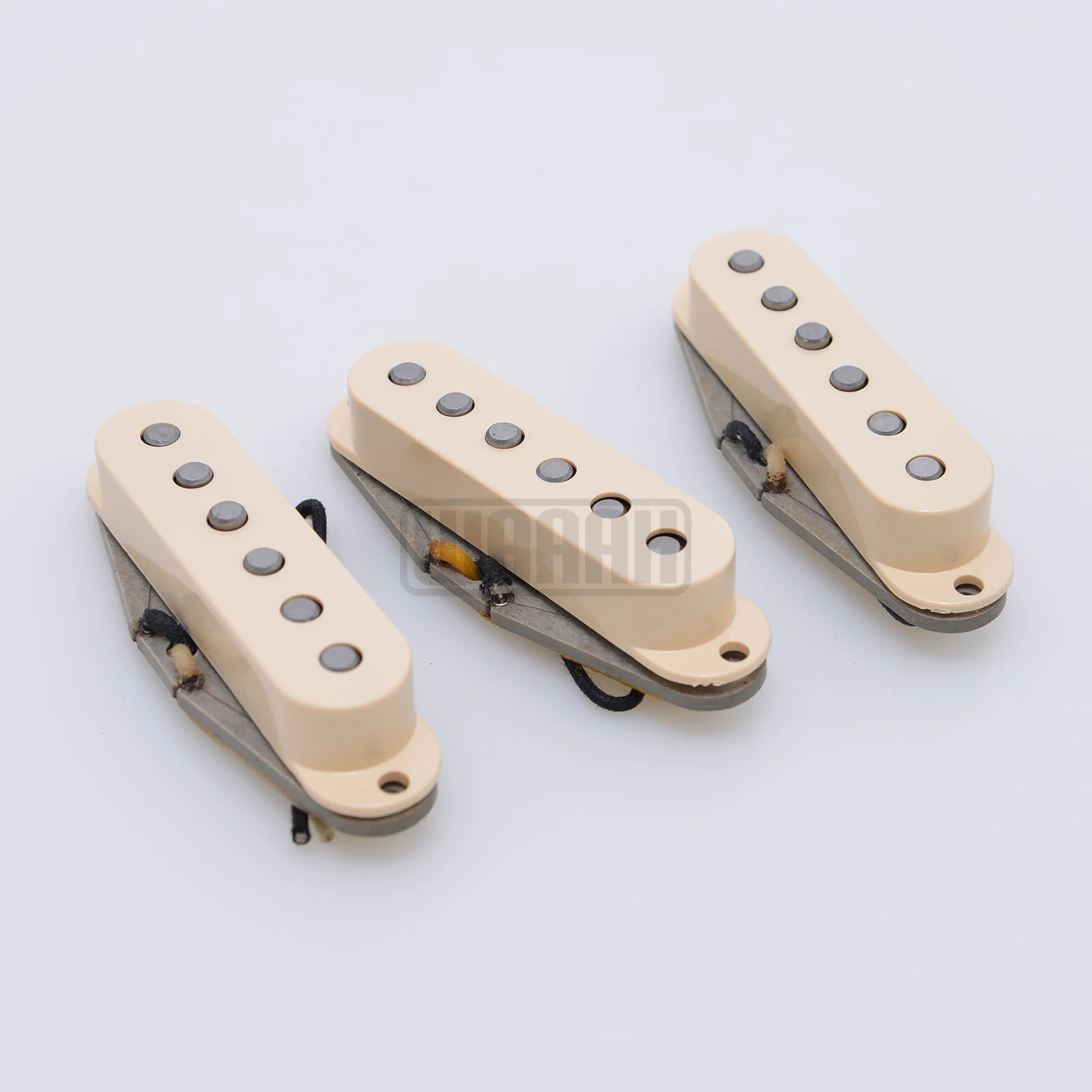 Vintage waaah V70 SSS Handwound Alnico 5 Single Coil Guitar Pickups Grey Bottom Plate HSS Double Coil Pickup Guitar Parts