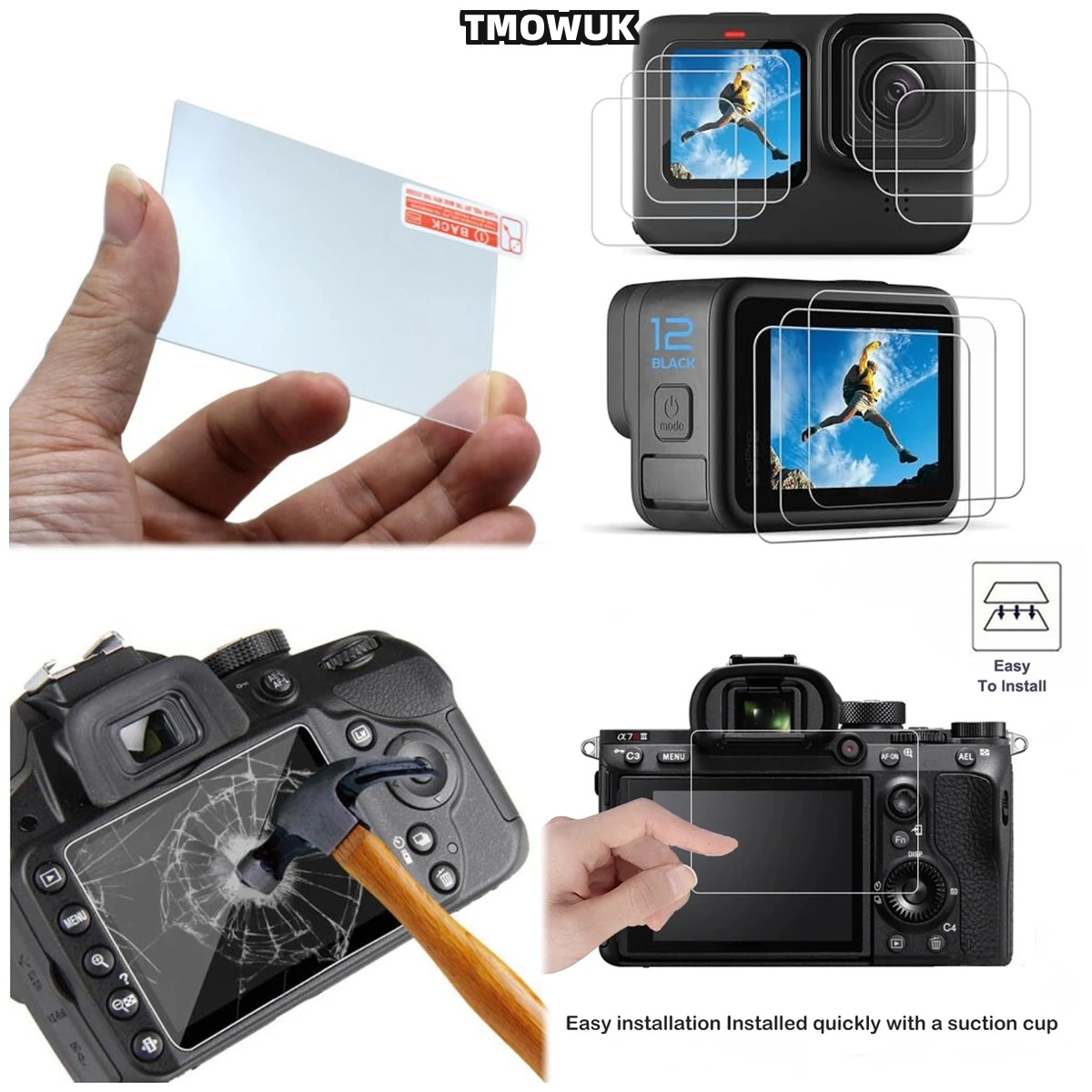 

Tempered Glass Screen Protector For A9II A77 A77II A7II A7III A9 II A7RII A7RIII A7SII
