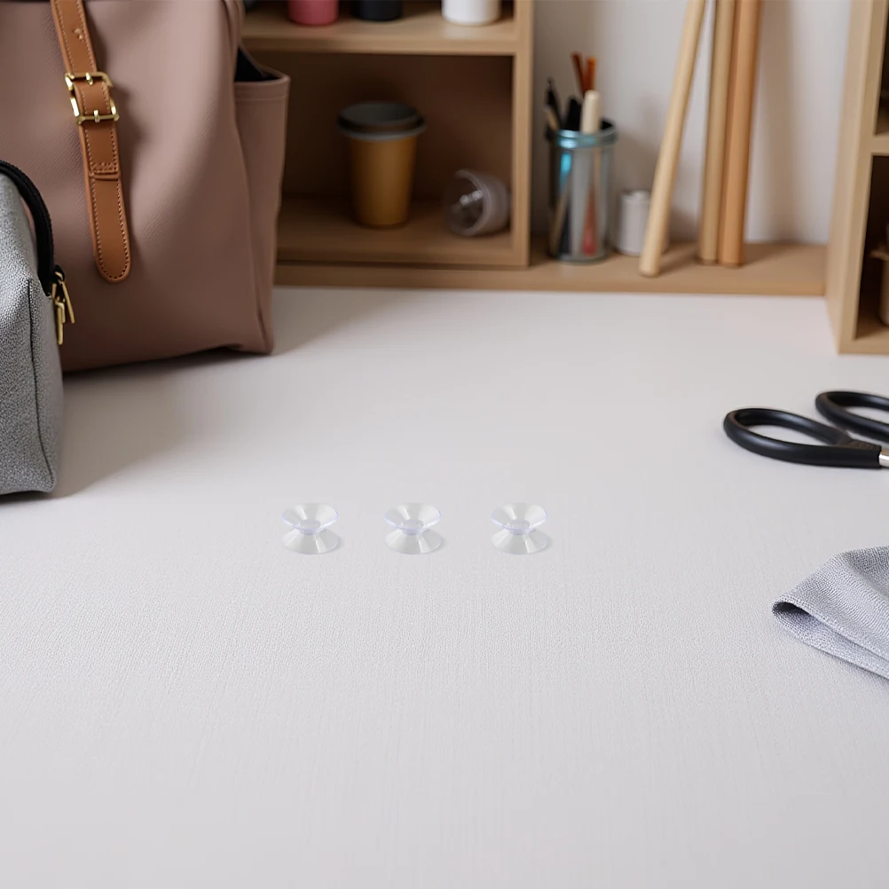 

10pcs Double Sided Suction Cups 30mm Transparent PVC Holders for Glass Mirrors Tables Home Office Use Dual Side Sucker Pads 30mm