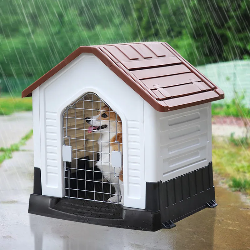 

Kennel Wholesale Golden Retriever Plastic Dog House Outdoor Rainproof Teddy Pet Bed Dog House Warm Villa