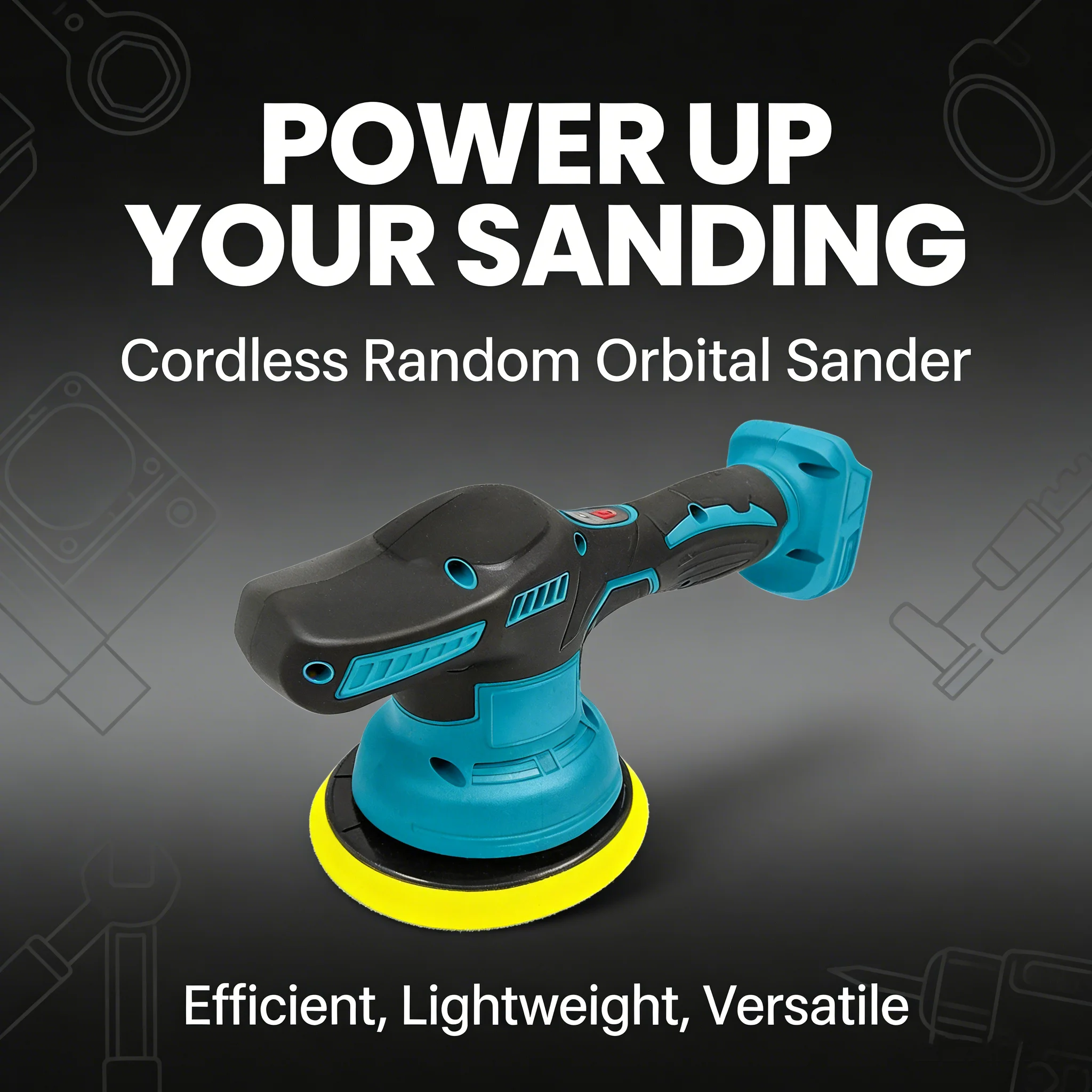 

Cordless 8 Gears Car Polisher Electric Polishing Machine for Auto Detailing Sealing Glaze Tools For 18V Makita Battery Pin