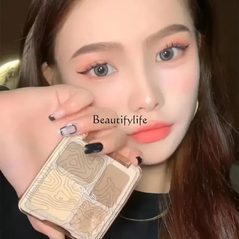 Four-Color Repair Highlight Repair-Body Comprehensive Plate Natural Matte Brightening Nose Shadow