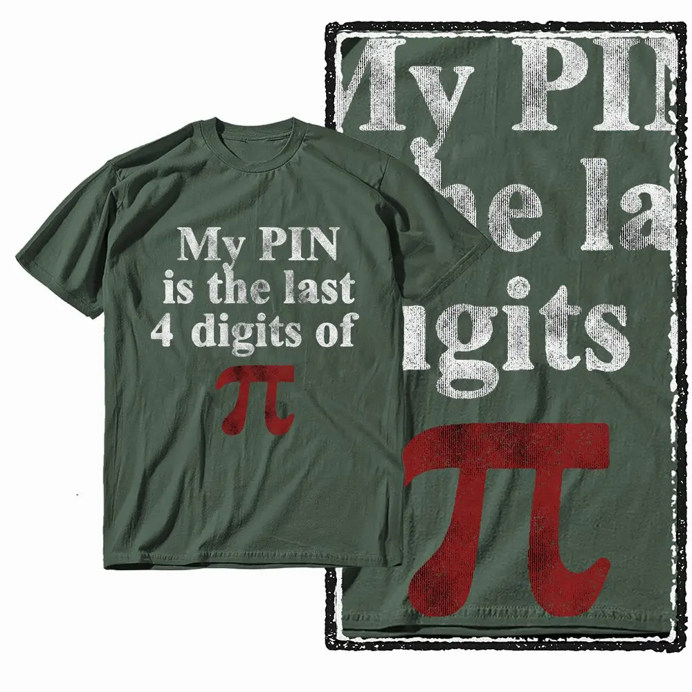 G30  Army Green Collection Cotton o-neck Math Graphic Men T-shirt |  Streetwear Big Size Cool Vintage men's Tee Tshirt