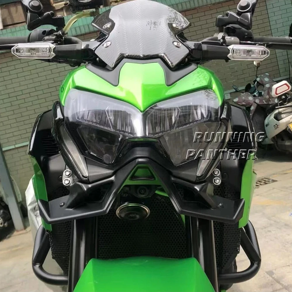 Motorcycle Down Force Naked Front Frontal Spoilers Winglet Aerodynamic Wing Spoiler Kit For Kawasaki Z900 Z 900 2020 2021 2022