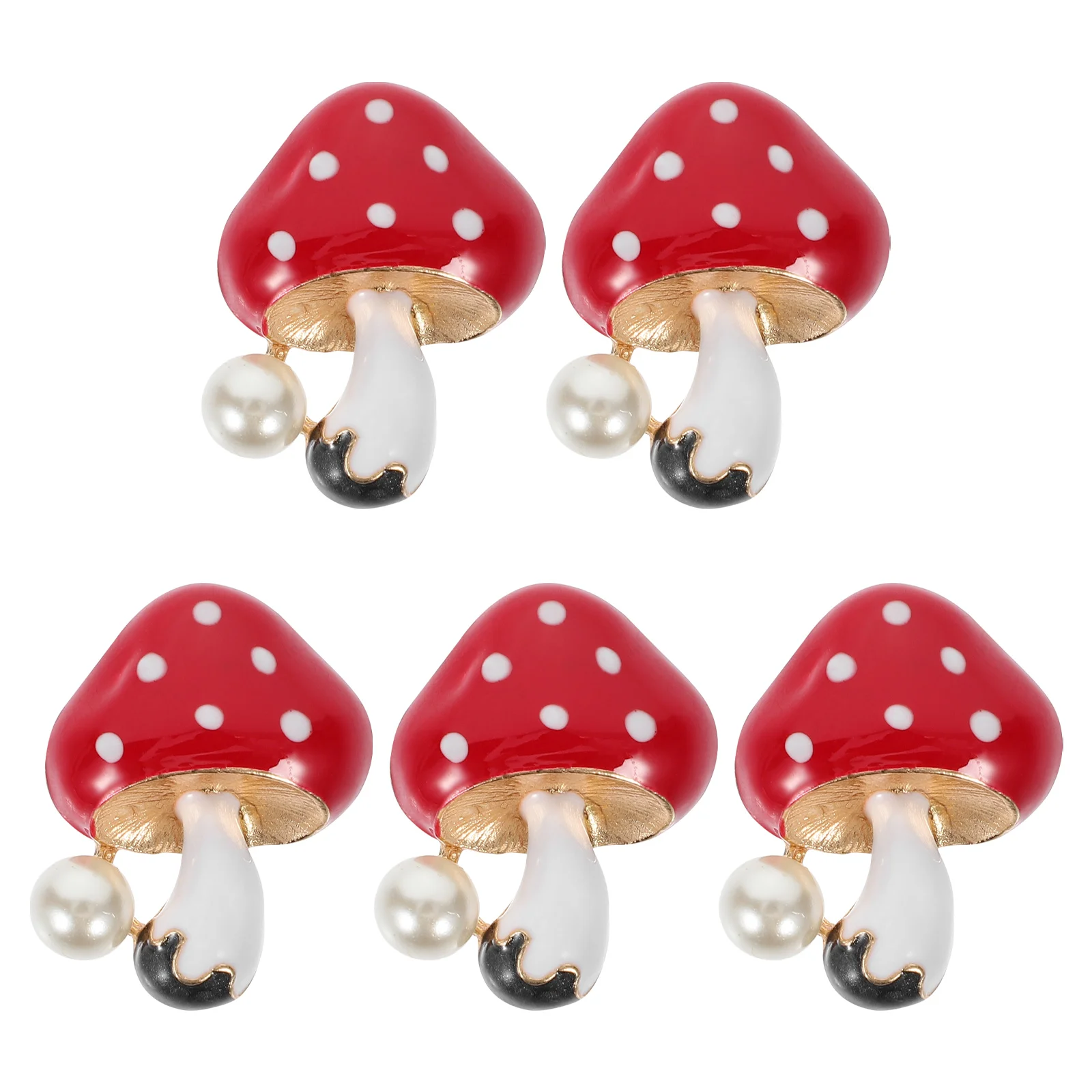 

5Pcs Car Air Vent Ornament Cute Mushroom Charms Auto Vent Accessories Car Interior Decoration DIY Supplies Mushroom Charms