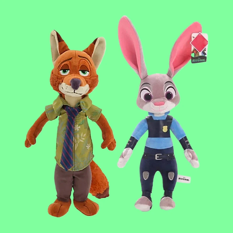 @Disney@ Zootopia 2 Kreskówka Uroczy Zwierzak Królik Judy, Lis Pan Nick Pluszowa lalka Dekoracja do sypialni Prezent na urodziny Boże Narodzenie