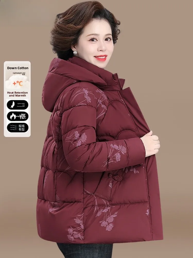 

Утепленная хлопковая куртка для мам, зимняя теплая женская модная свободная куртка на молнии с флисовой подкладкой