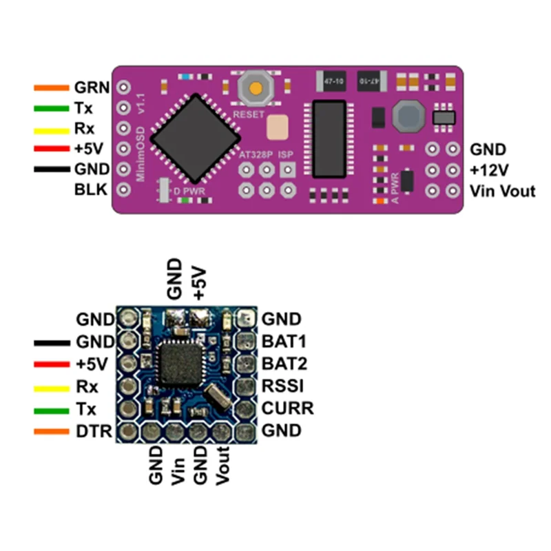 AT87-Minim OSD на экранном дисплеи Ardupilot Mega Mini OSD Rev. ОС 1.1 для PX4 PIX Pixhawk 2.4.8 2.4.7