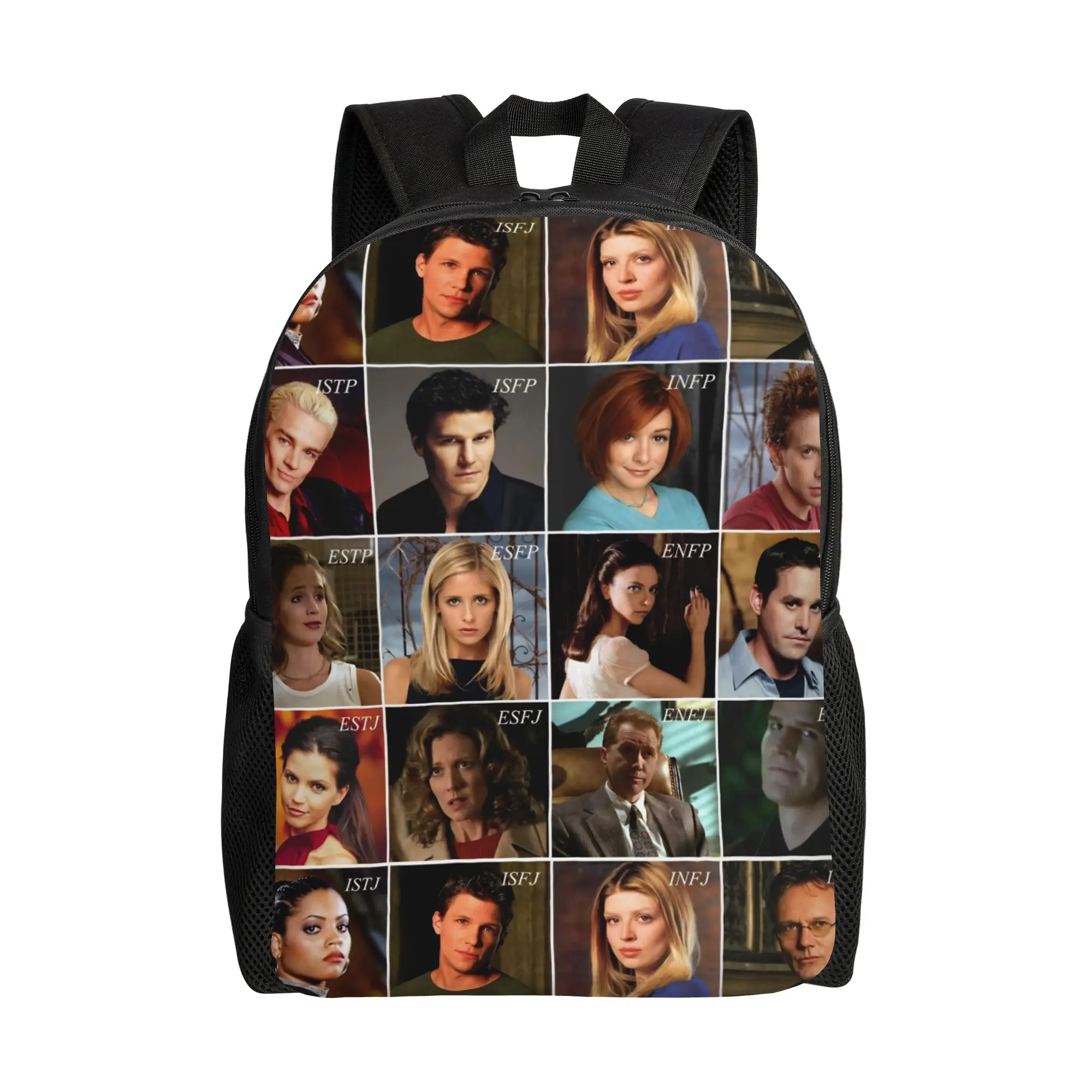 Buffy the Vampire Slayer Movie Backpack for Men Women Cool Student Business Daypack  Laptop Canvas Bags Gift