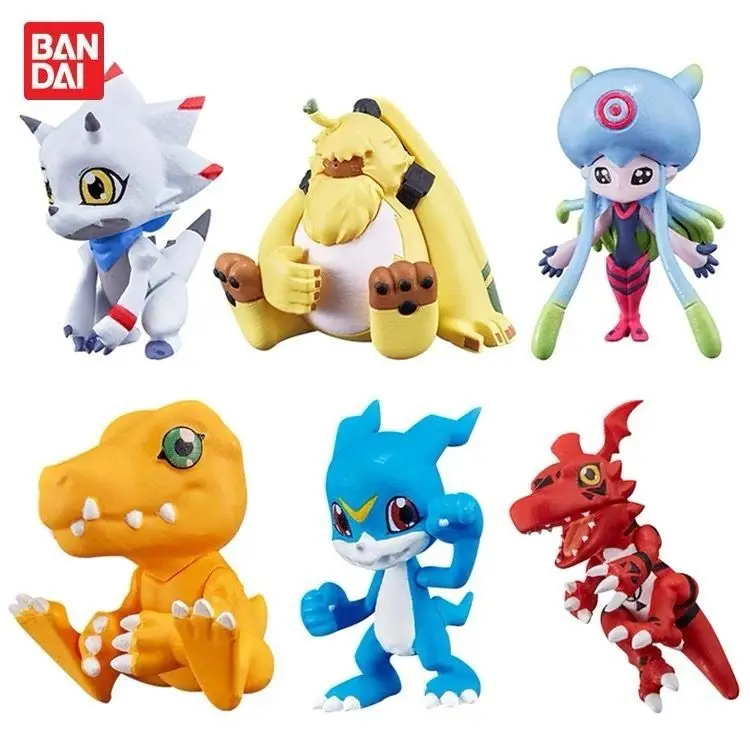 Bandai Gashapon Digimon Adventure 02 Hug Data Line Figures Agumon V-mon Guilmon Greymon Perfect Gift for Collectors and Fans