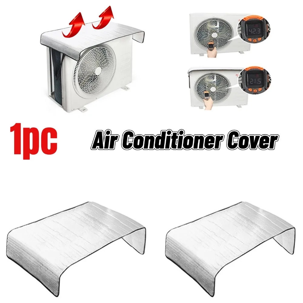 

1pc Outdoor Rainproof Air Conditioning Cover Waterproof Anti-Dust Anti-Snow Clean Cover Air Conditioning Keep Cleaning Tools