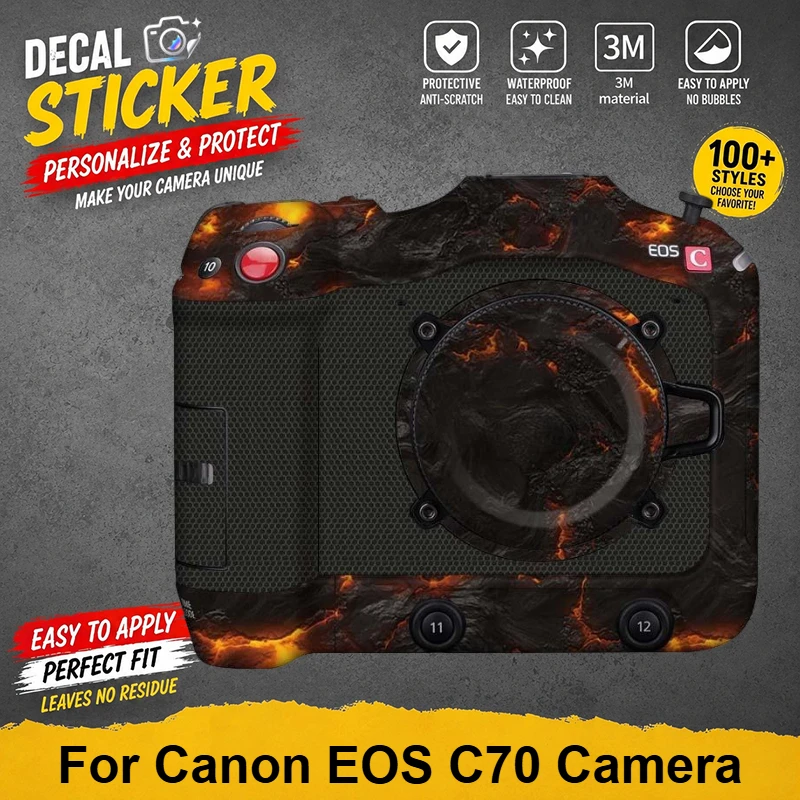 PrizMo Skin For Canon EOS C70 Camera Sticker Protective Skin Decal Vinyl Wrap Film Anti-Scratch Protector Coat EOSC70