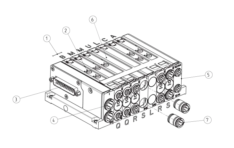 Customized CAMOZZI Kangmaosheng FP2RMSA-4B-4S Solenoid Valve Island 358-015-02, -011, CST-220