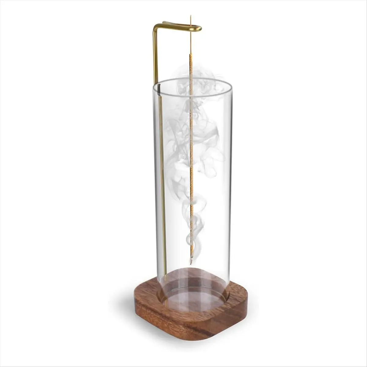A013 Incense Holder with Removable Glass Ash Catcher Mess Free Incense Burner Holder, Incense Stick Holder