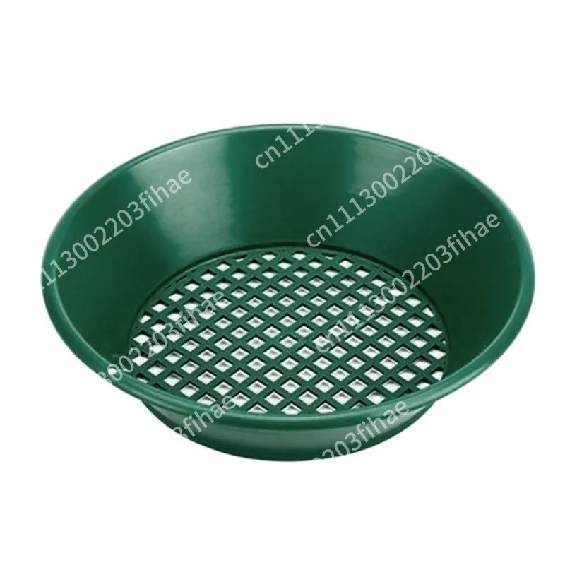 Hand crank sand washing table plastic round gold panning basin manual gold screening tool, gold panning equipment set