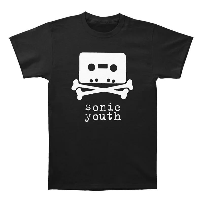 

Футболка Sonic Youth Band из чистого хлопка свободного кроя с коротким рукавом, с прямым принтом, в стиле рок-музыки, молодежная модная повседневная одежда, летняя футболка