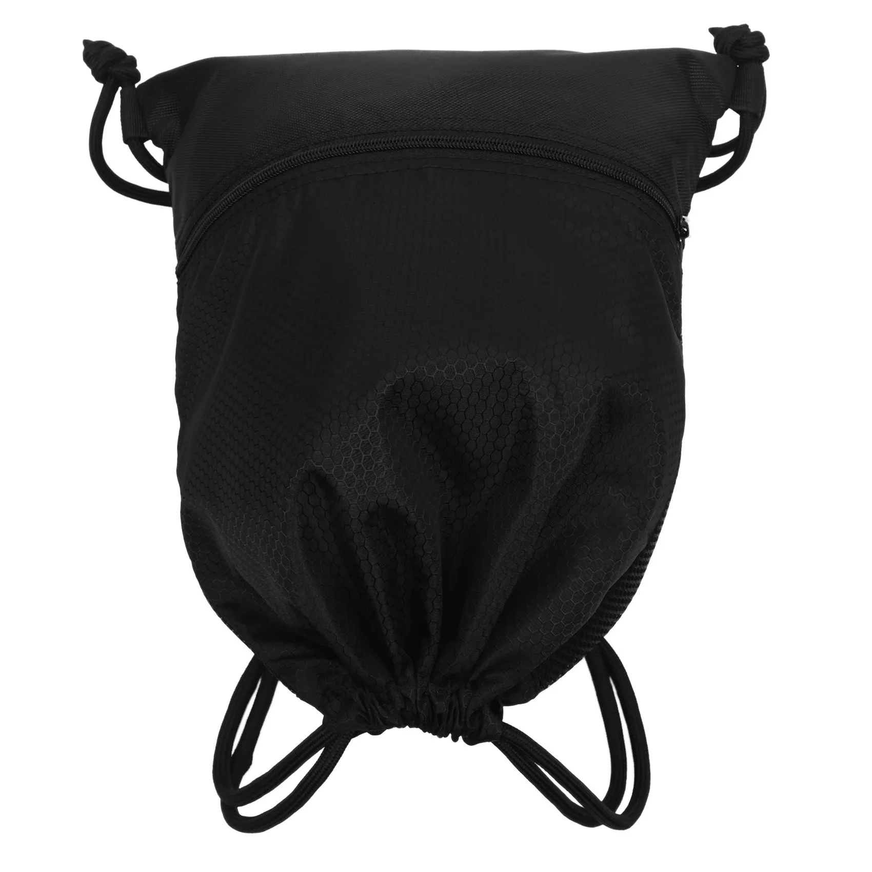

ELOS-2X Outdoor Women Men Nylon Black Ultralight Backpack Football Basketball Bag String Drawstring Sport Bags(Small)
