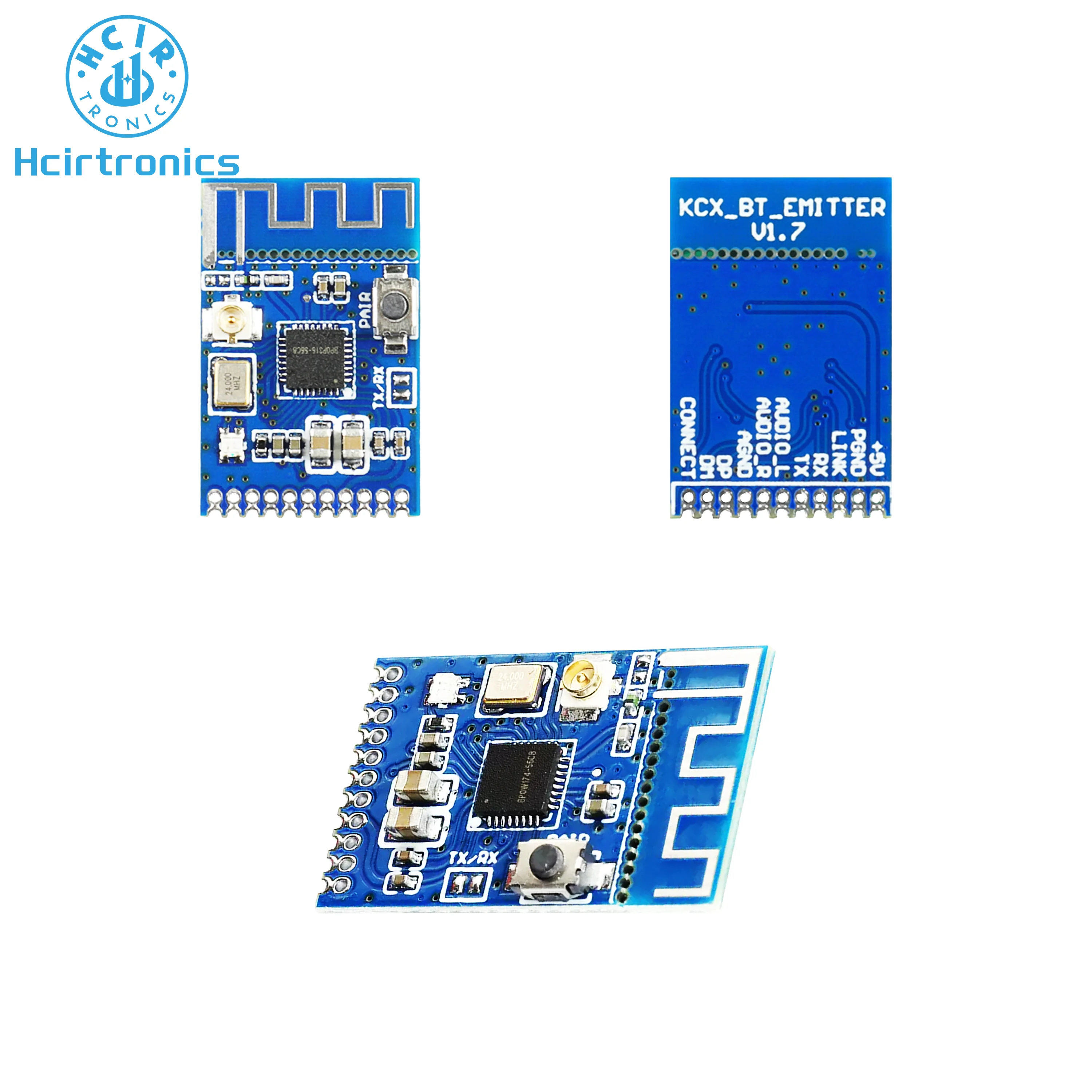 KCX_ BT_ EMITTER Audio Transmitter Module Bluetooth 5.3 Module Stereo GFSK Transceiver Headphones Board Wireless Speaker