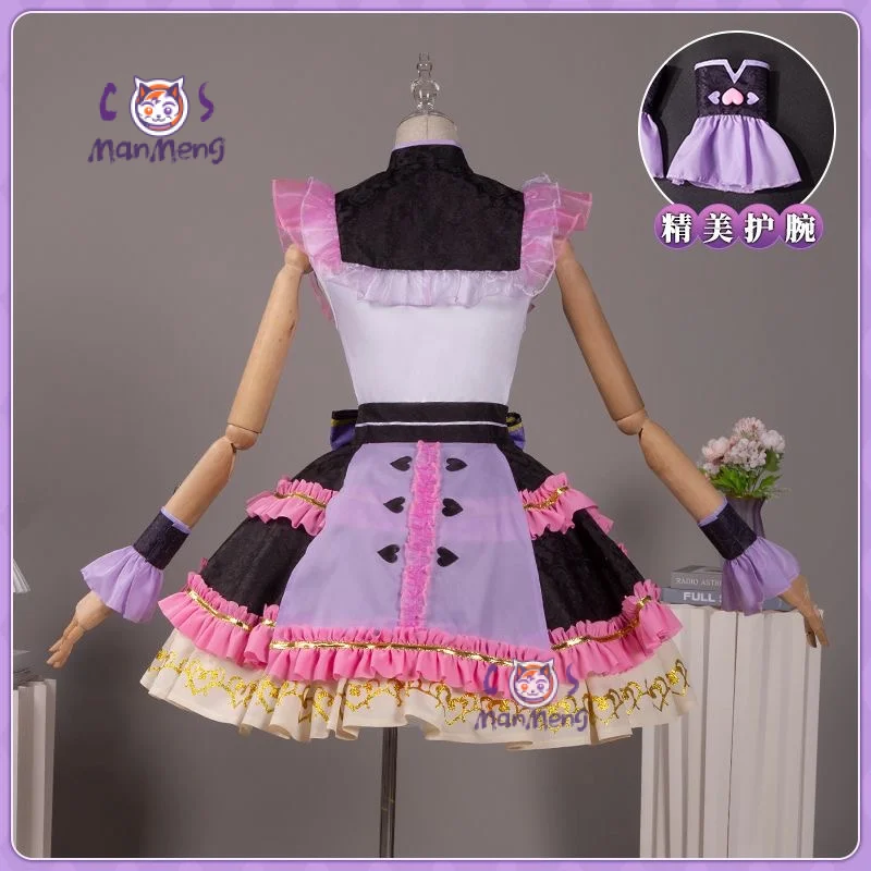 Anime Pripara Manaka Laala Cosplay Costume Gothic Lolita dress Wrist protection stocking accessories Halloween party girl unifor