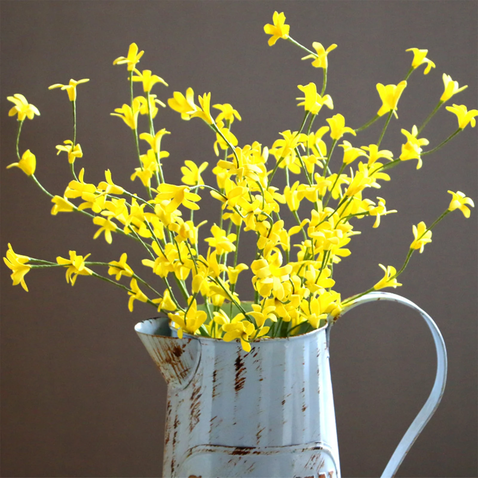 Artificial  Flower Picks Spring Berry Stems Ornaments Decoration Realistic Simulation /45cm 45cm 1pcs Emulation Winter Jasmine