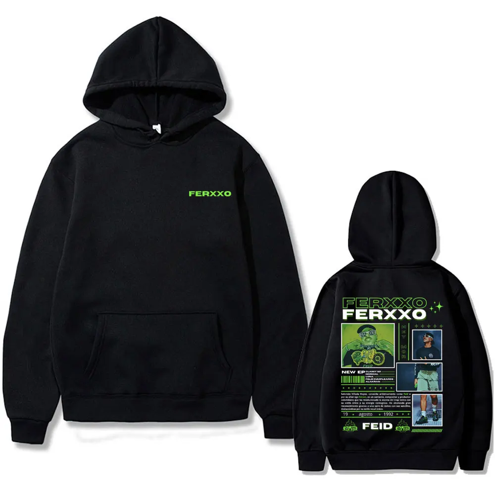 

Rapper Feid Ferxxo Graphic Hoodie Male Hip Hop Fashion Harajuku Sweatshirt Tops Men Women Casual Oversized Fleece Cotton Hoodies