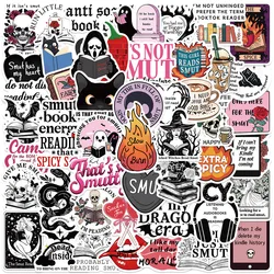 10/50PCS Dark Romance Reader Smut Bookish Stickers Kindle Scrapbook Phone Skateboard DIY Decoration Waterproof Graffiti Sticker